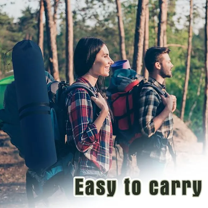 2 Pack Oversized Folding Camping Chairs Heavy Duty Lawn Chairs with Carrying Bag Cup Holder Portable Collapsible Chairs for Outdoor Sports Garden Beach(Navy Blue, 35.8 x 23.6 x 37.8 Inches)