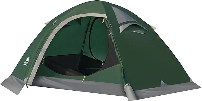 2 Person Backpacking Tent, Waterproof 4 Season Tent, Windproof Cold Weather Winter Tent for Camping, Hiking, Hunting, Cycling