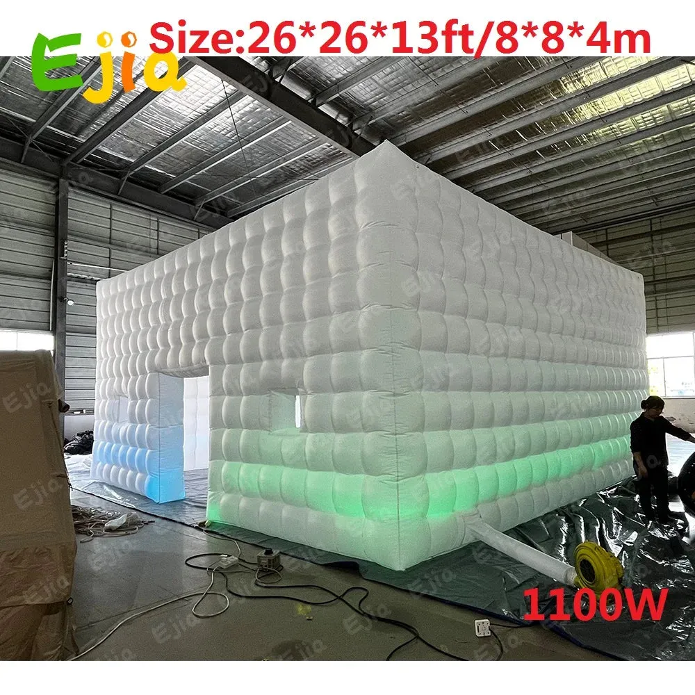 20/26FT LED Inflatable Night Club – Extra Large Inflatable Party Tent with Blower for Ultimate Nightlife Experience – LED Lights for Stunning Visuals