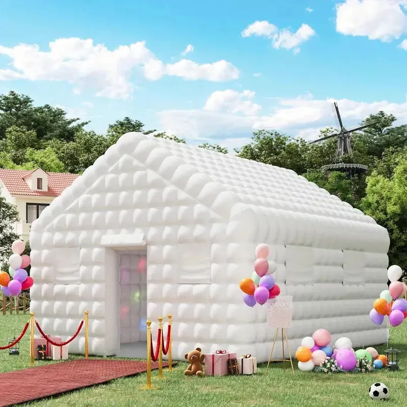 20/26FT LED Inflatable Night Club – Extra Large Inflatable Party Tent with Blower for Ultimate Nightlife Experience – LED Lights for Stunning Visuals