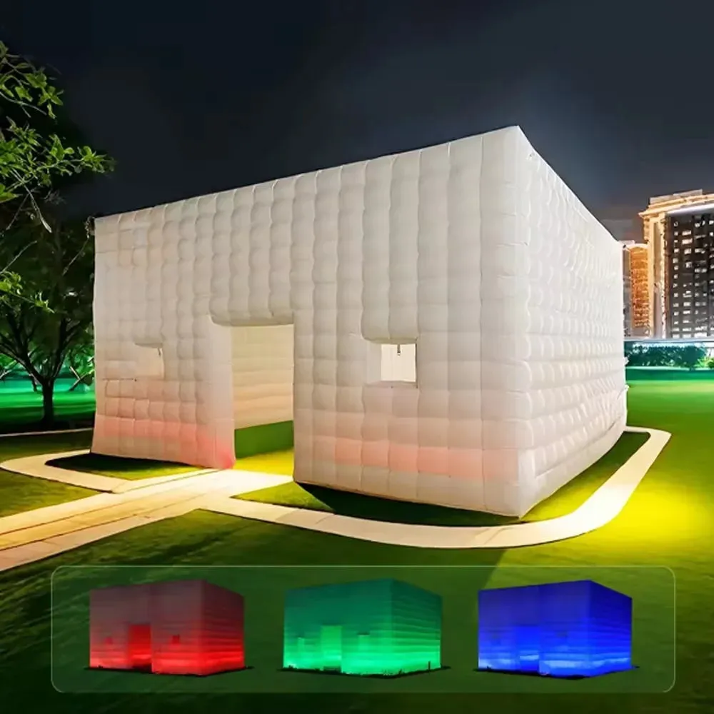 20/26FT LED Inflatable Night Club – Extra Large Inflatable Party Tent with Blower for Ultimate Nightlife Experience – LED Lights for Stunning Visuals