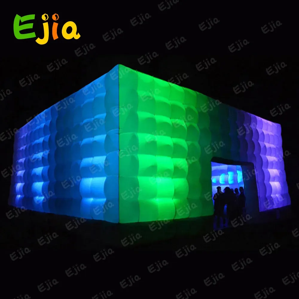 20/26FT LED Inflatable Night Club – Extra Large Inflatable Party Tent with Blower for Ultimate Nightlife Experience – LED Lights for Stunning Visuals