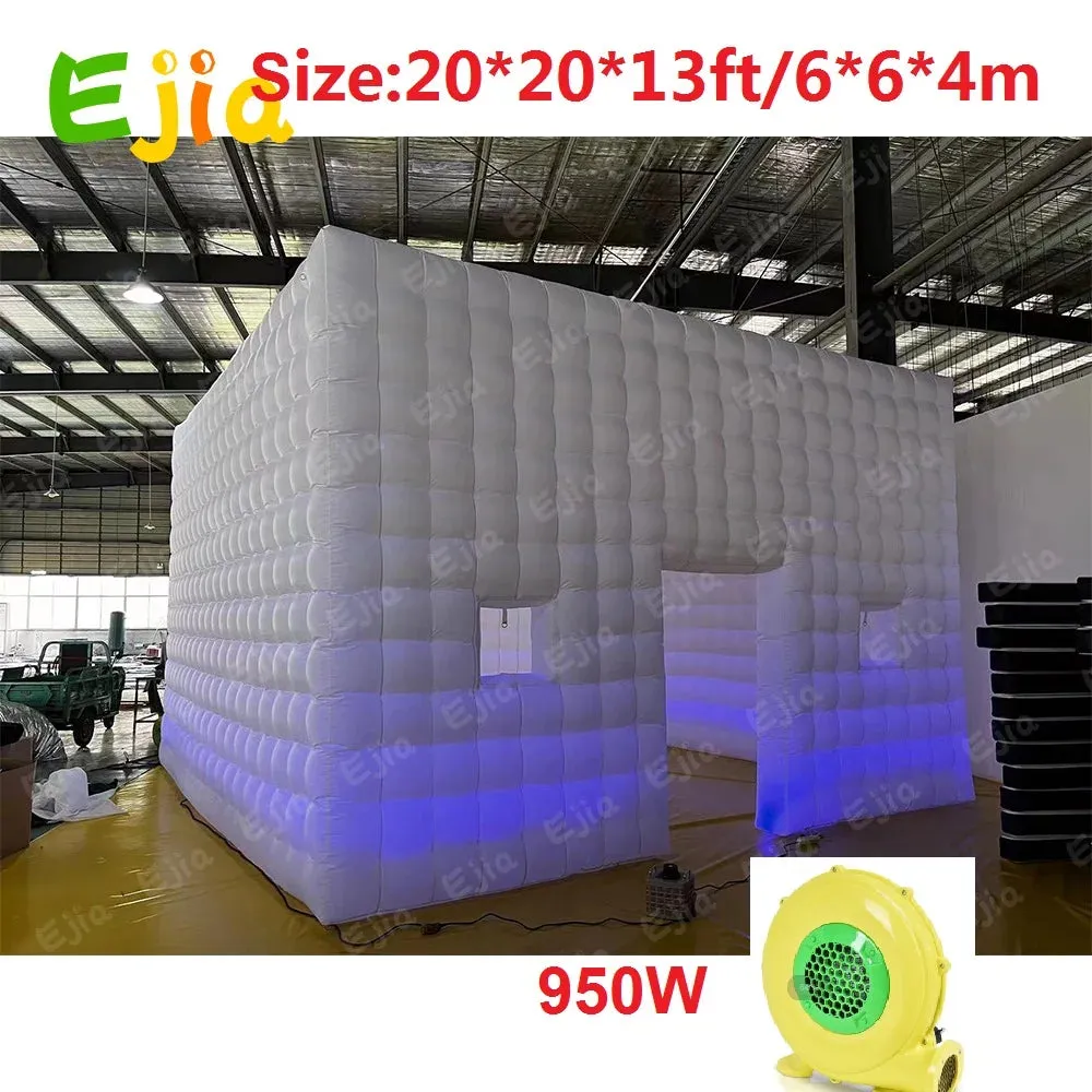 20/26FT LED Inflatable Night Club – Extra Large Inflatable Party Tent with Blower for Ultimate Nightlife Experience – LED Lights for Stunning Visuals