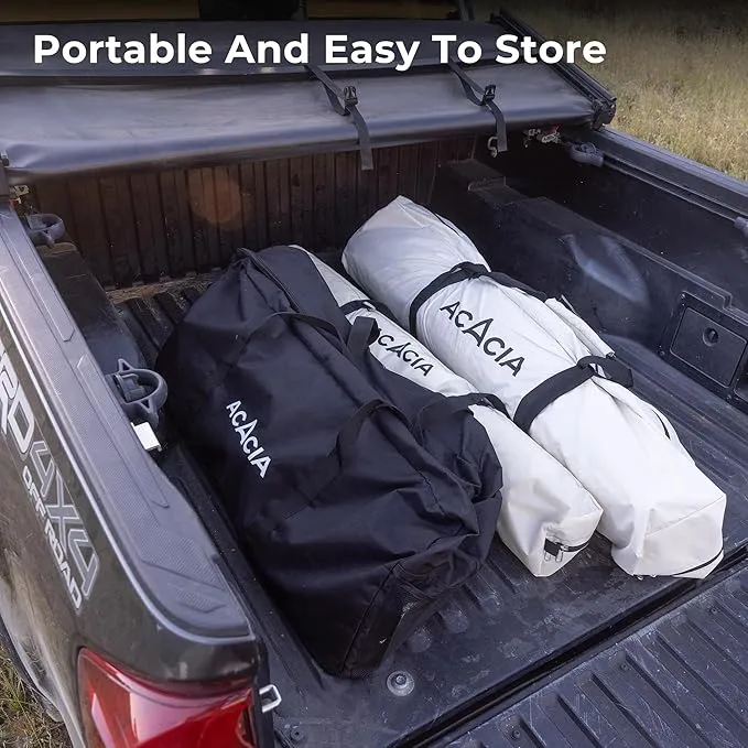 ACACIA Space Camping Tent XL, 4-6 Person Large Family Tent with 6'10'' Height, 2 Doors, 8 Windows, Waterproof Pop Up Easy Setup Hub Tent with Rainfly, Footprint for Car Camping, Glamping, Star Night