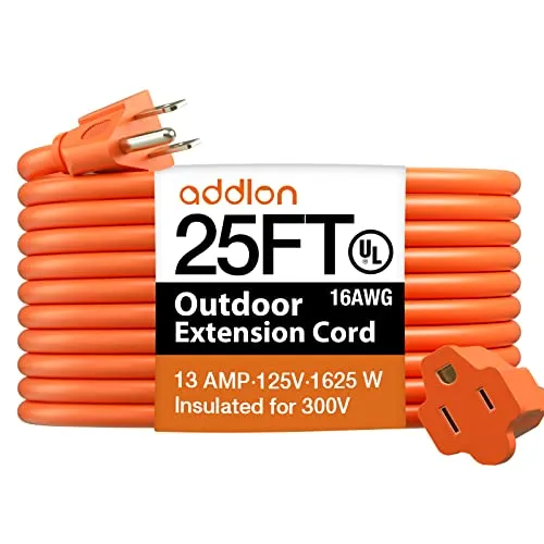 addlon Extension Cords Outdoor Green Orange