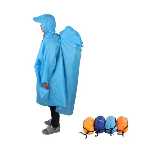 Backpack Cover One-piece Raincoat Poncho Rain Cape Outdoor Hiking Camping Jackets