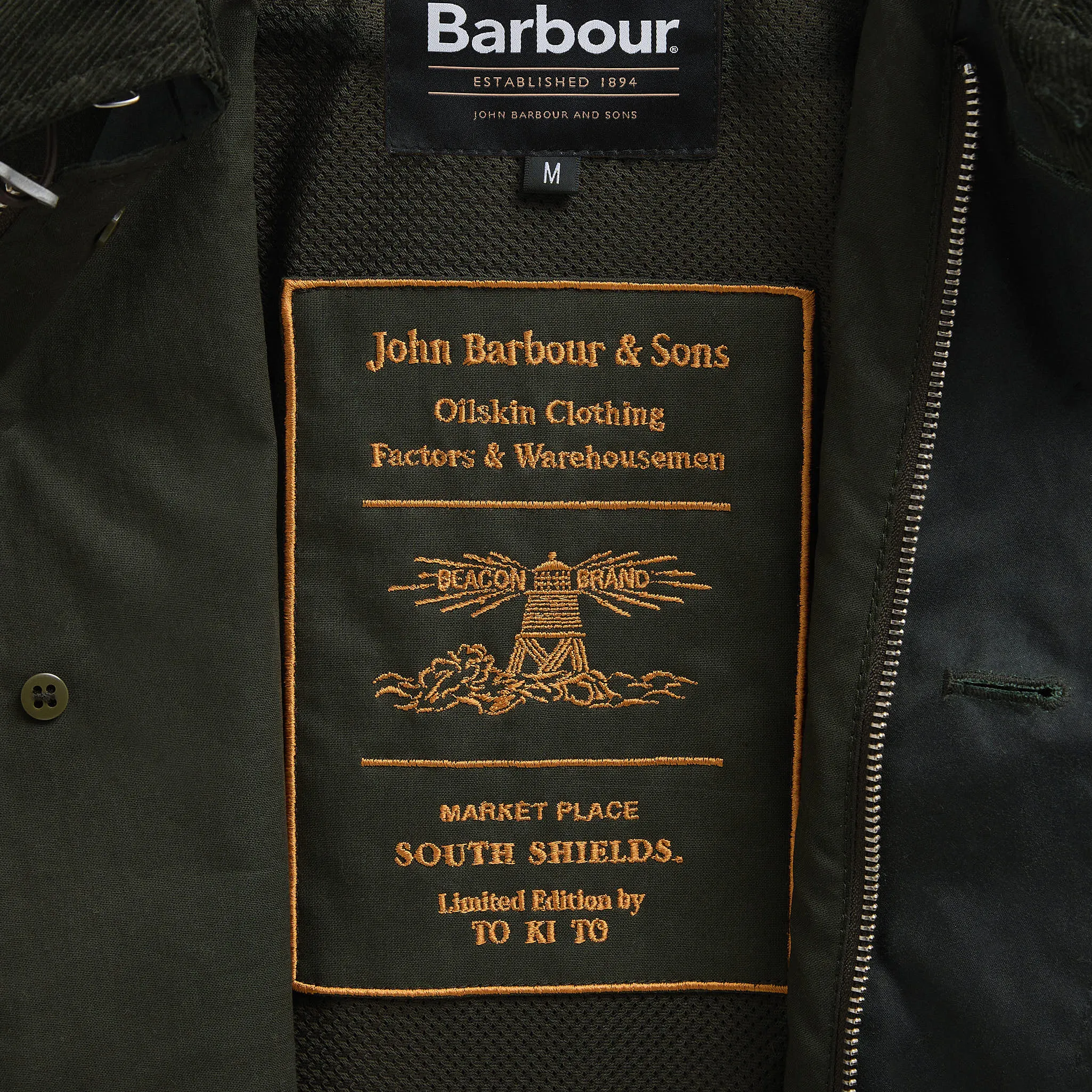 Barbour x TO KI TO Forest Waxed Jacket