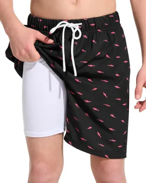 Boys Swim Trunks Toddler Swim Shorts Quick Dry Comfort Bathing Suit Sun Protection Swimwear with Pockets 2-16 Years
