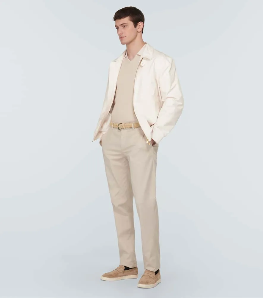 Brunello Cucinelli Cotton-blend gabardine blouson jacket