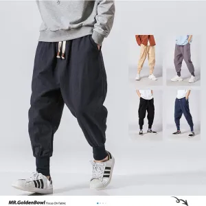 Casual Harem Pants Men Trouser Summer Cool Pants