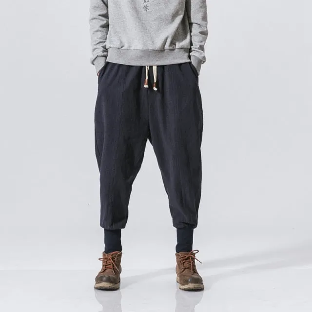Casual Harem Pants Men Trouser Summer Cool Pants