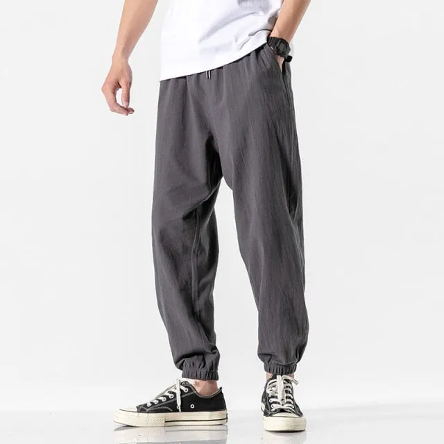 Casual Harem Pants Men Trouser Summer Cool Pants