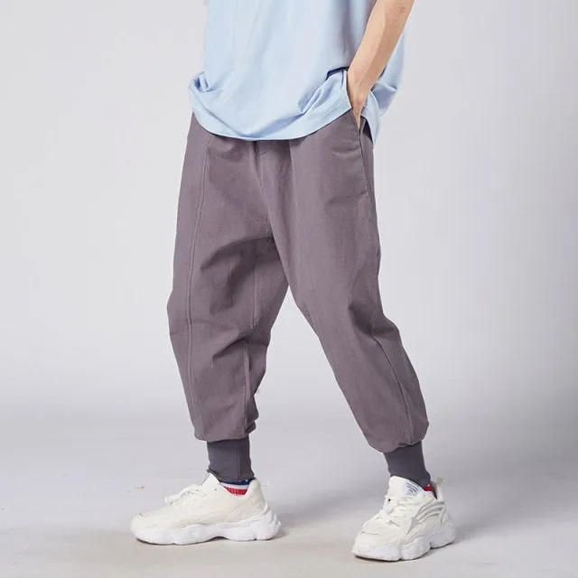 Casual Harem Pants Men Trouser Summer Cool Pants