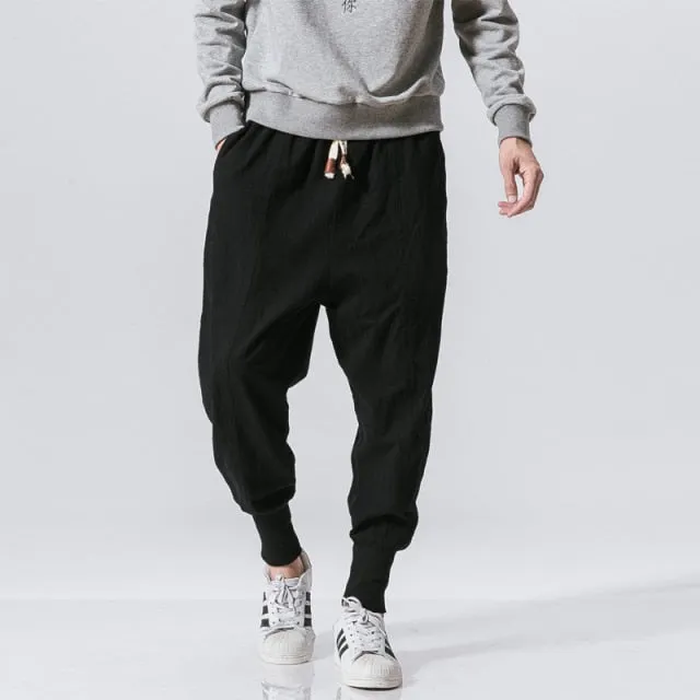 Casual Harem Pants Men Trouser Summer Cool Pants