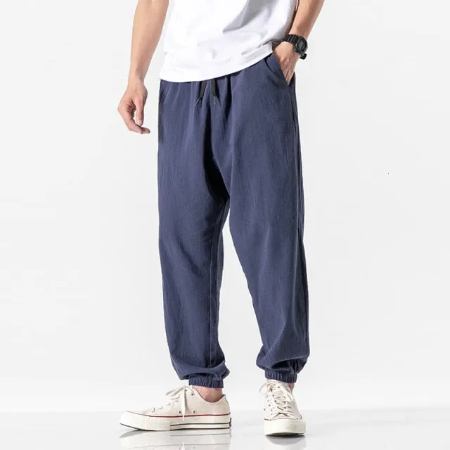 Casual Harem Pants Men Trouser Summer Cool Pants