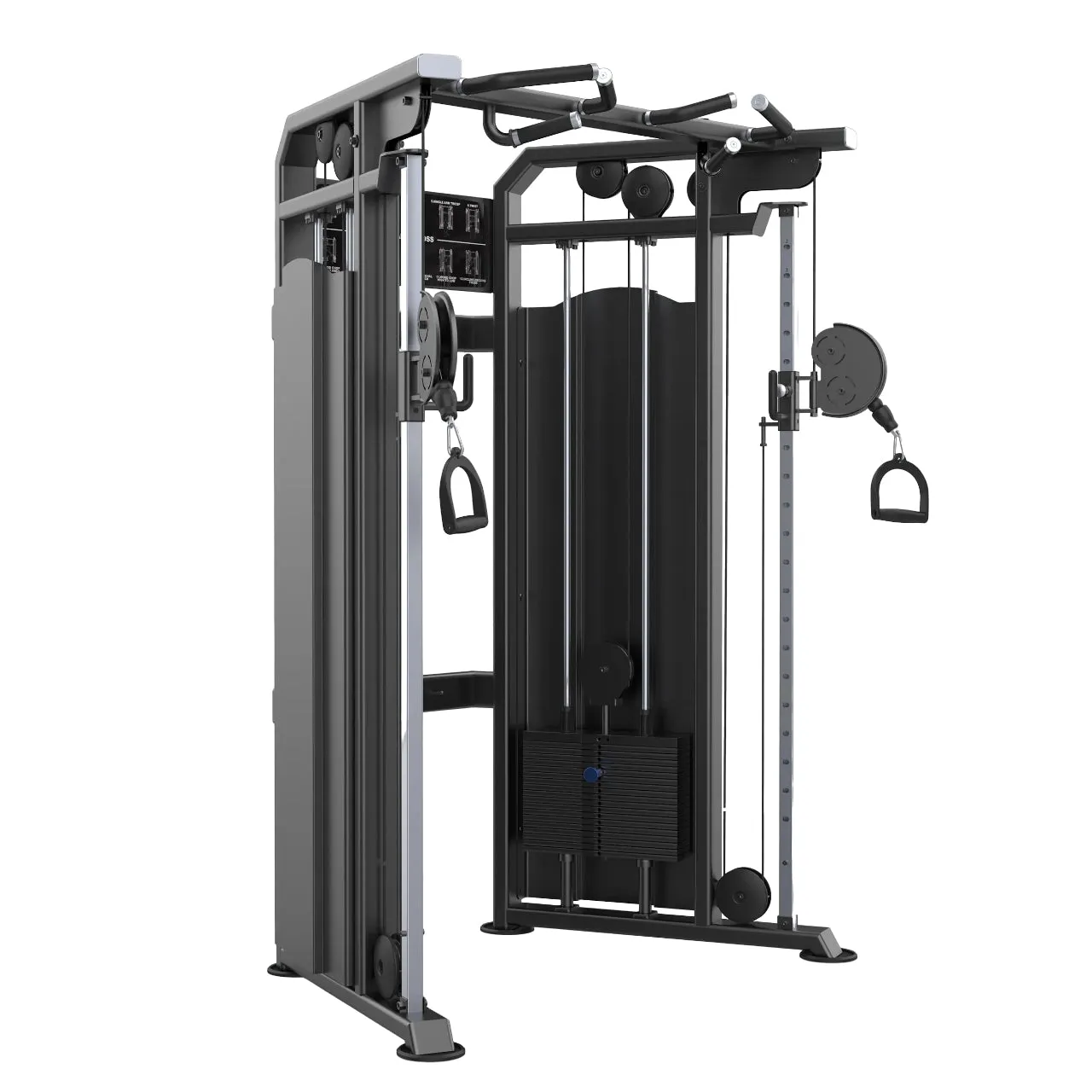 DHZ Fitness Dual Adjustable Pulley Functional Trainer U1017C