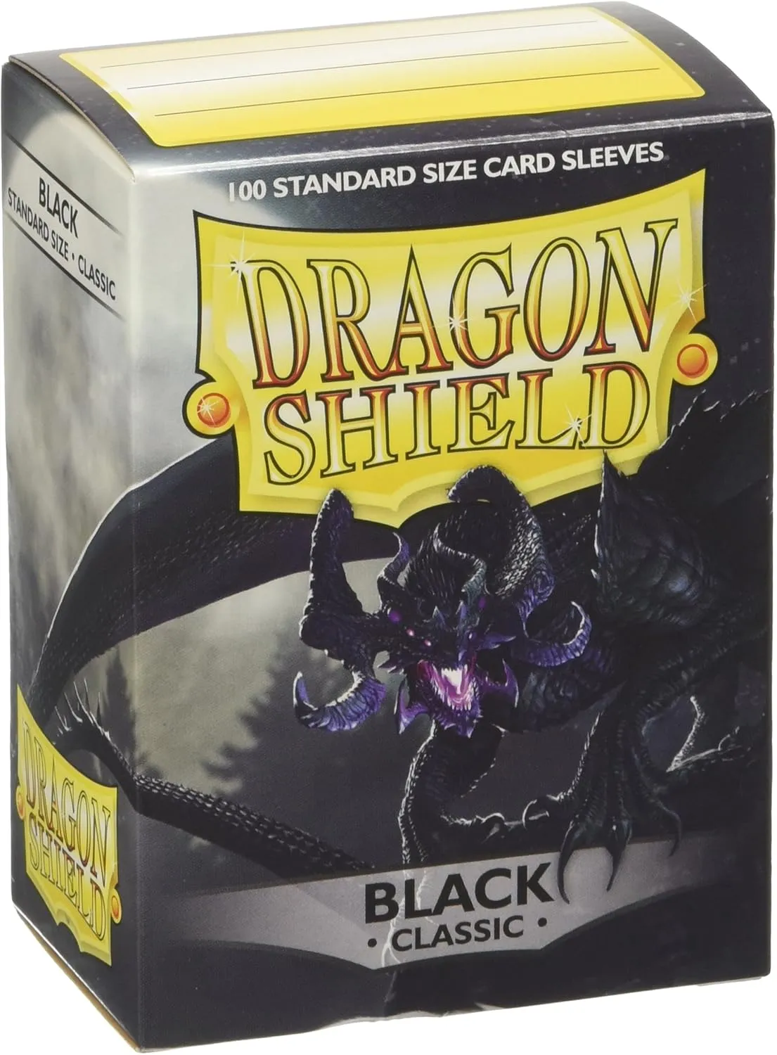 Dragon Shield Standard Size Classic Black 100 CT - MTG card sleeves are Smooth & Tough - Compatible with Pokemon, Yugioh, & Magic The Gathering , (ART10002)