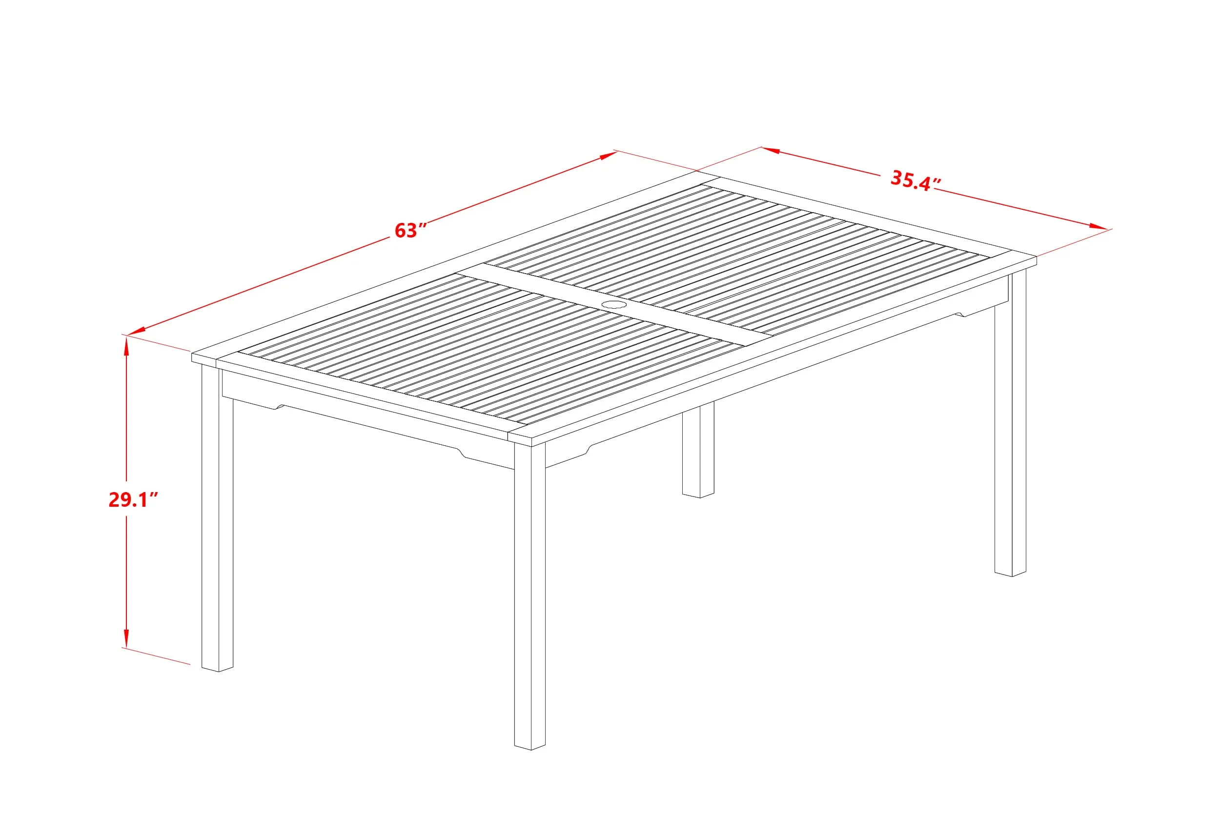 East West Furniture CMFM5CWNA 5 Piece Patio Garden Table Set Includes a Rectangle Outdoor Acacia Wood Dining Table and 4 Folding Side Chairs, 36x66 Inch, Natural Oil