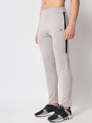 FITINC Premium Light Grey Track Pant for Men | Anti Microbial | Superdry | Breathable | Stretchable | 2 YKK Zipper Pockets