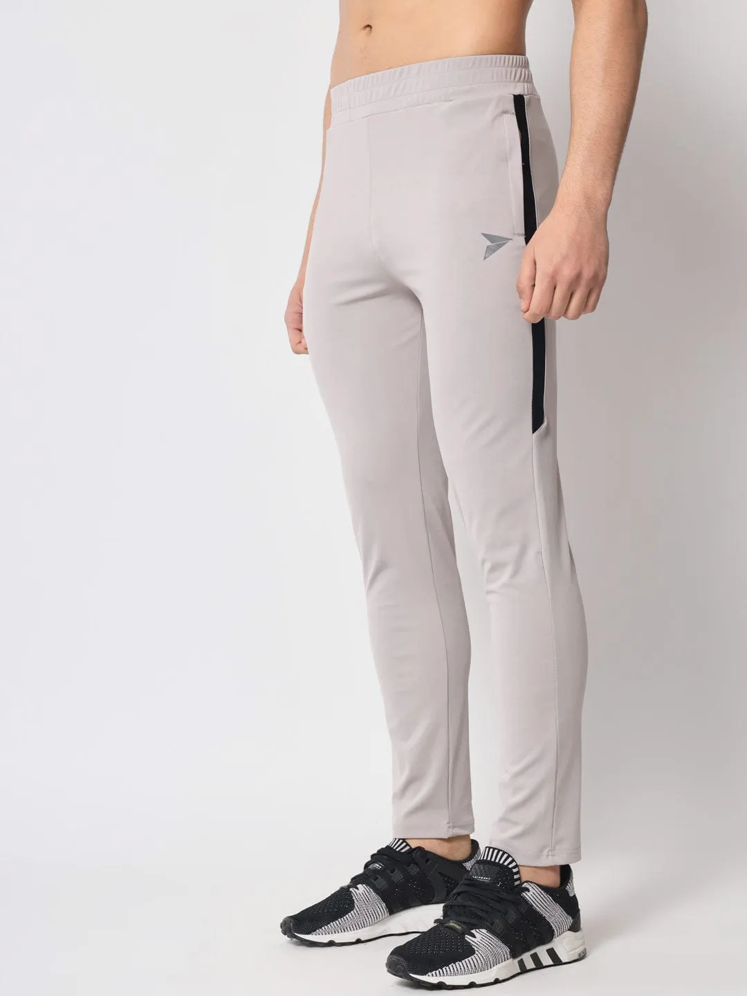 FITINC Premium Light Grey Track Pant for Men | Anti Microbial | Superdry | Breathable | Stretchable | 2 YKK Zipper Pockets