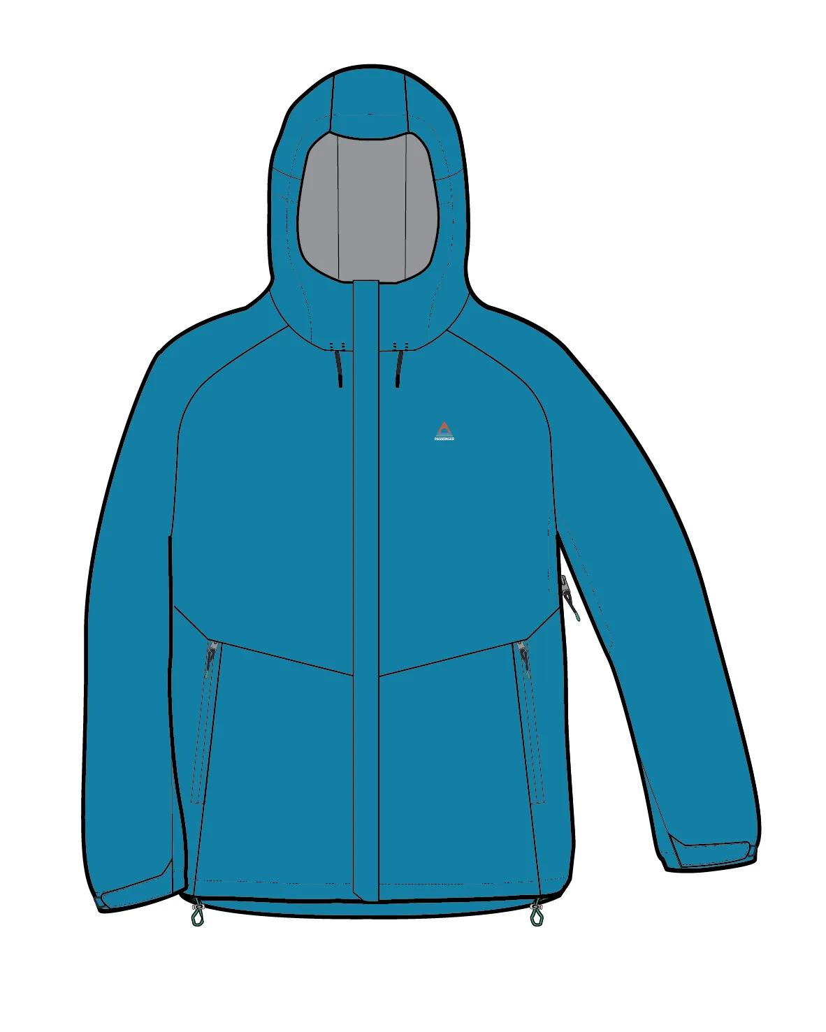 Five Element Recycled Waterproof Jacket - Bluejay