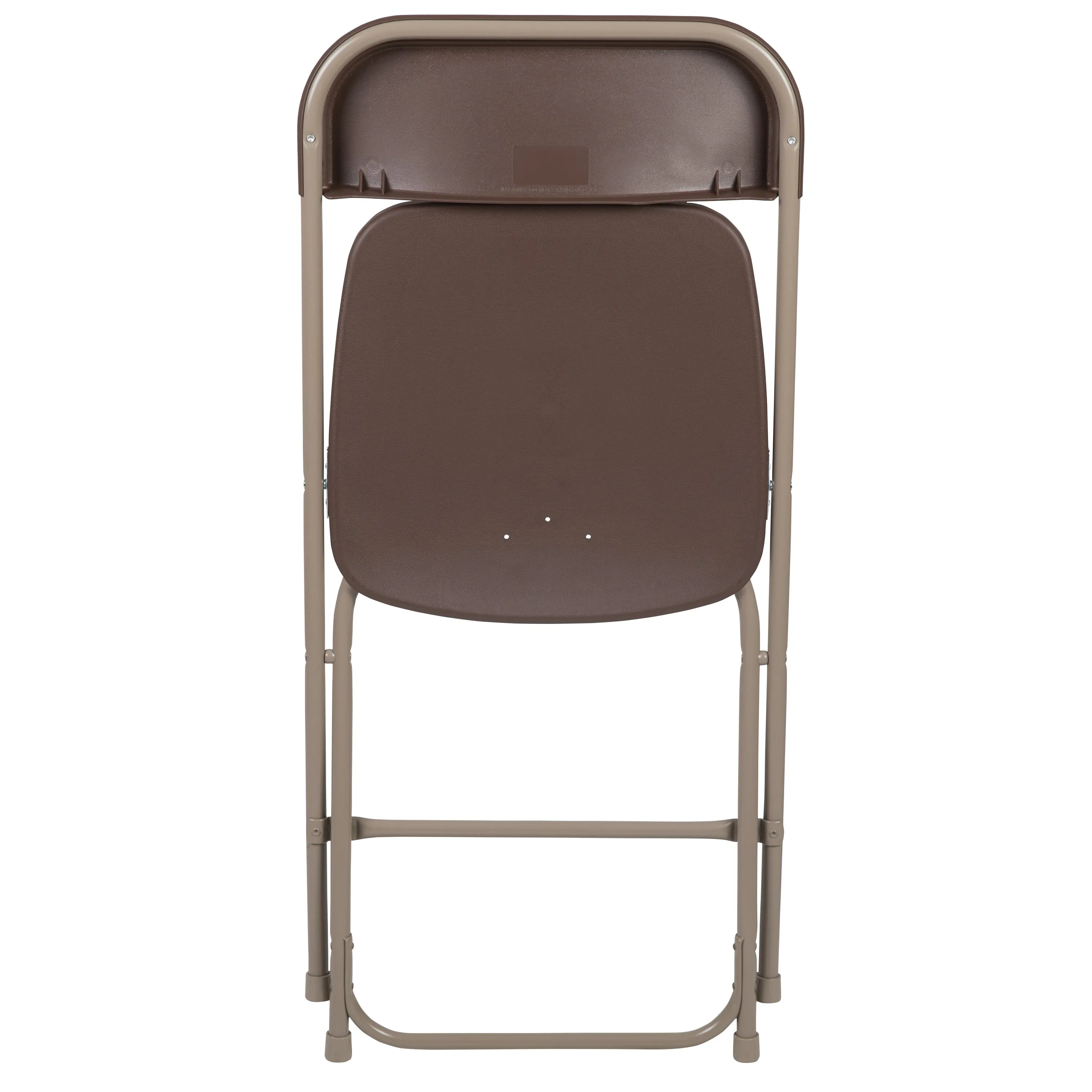 Hercules Series Plastic Folding Chair Brown - 2 Pack 650LB Weight Capacity Comfortable Event Chair-Lightweight Folding Chair