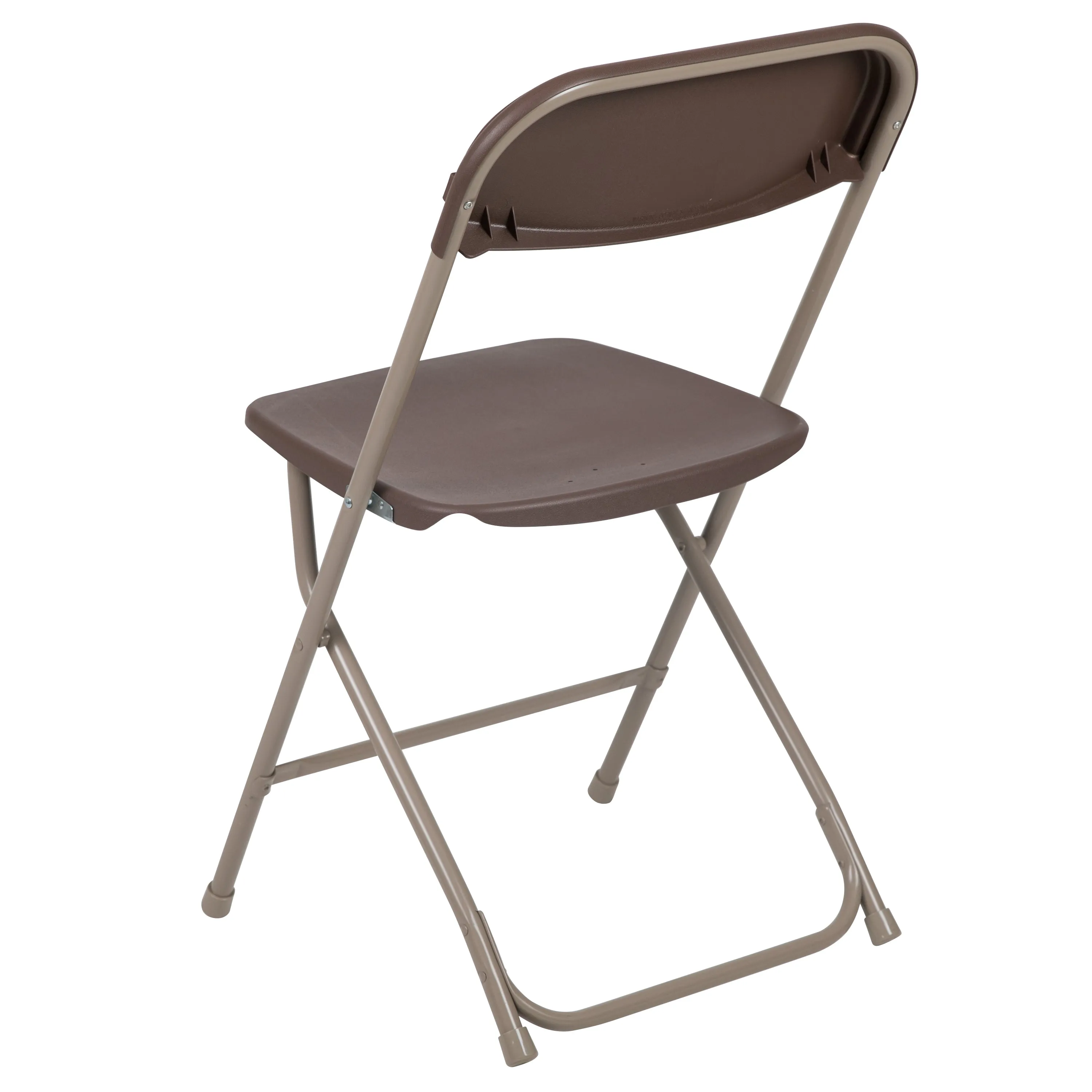 Hercules Series Plastic Folding Chair Brown - 2 Pack 650LB Weight Capacity Comfortable Event Chair-Lightweight Folding Chair