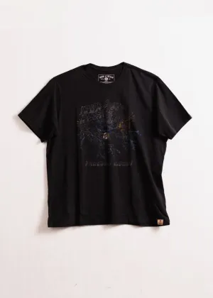 Iron & Resin Metal Eagle Tee - BLACK