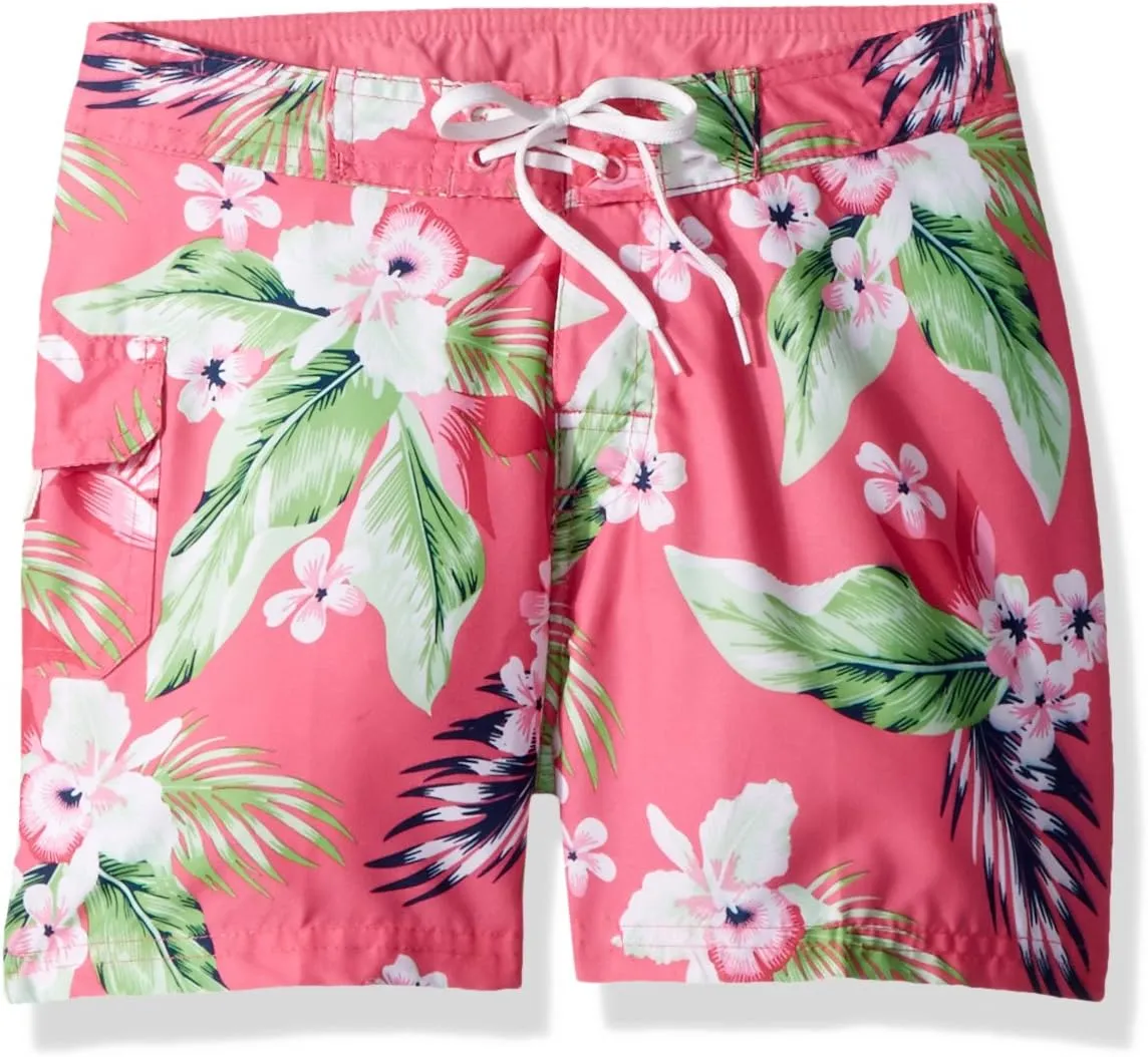 Kanu Surf Girls' Sassy UPF 50  Quick Dry Beach Coverup Boardshort