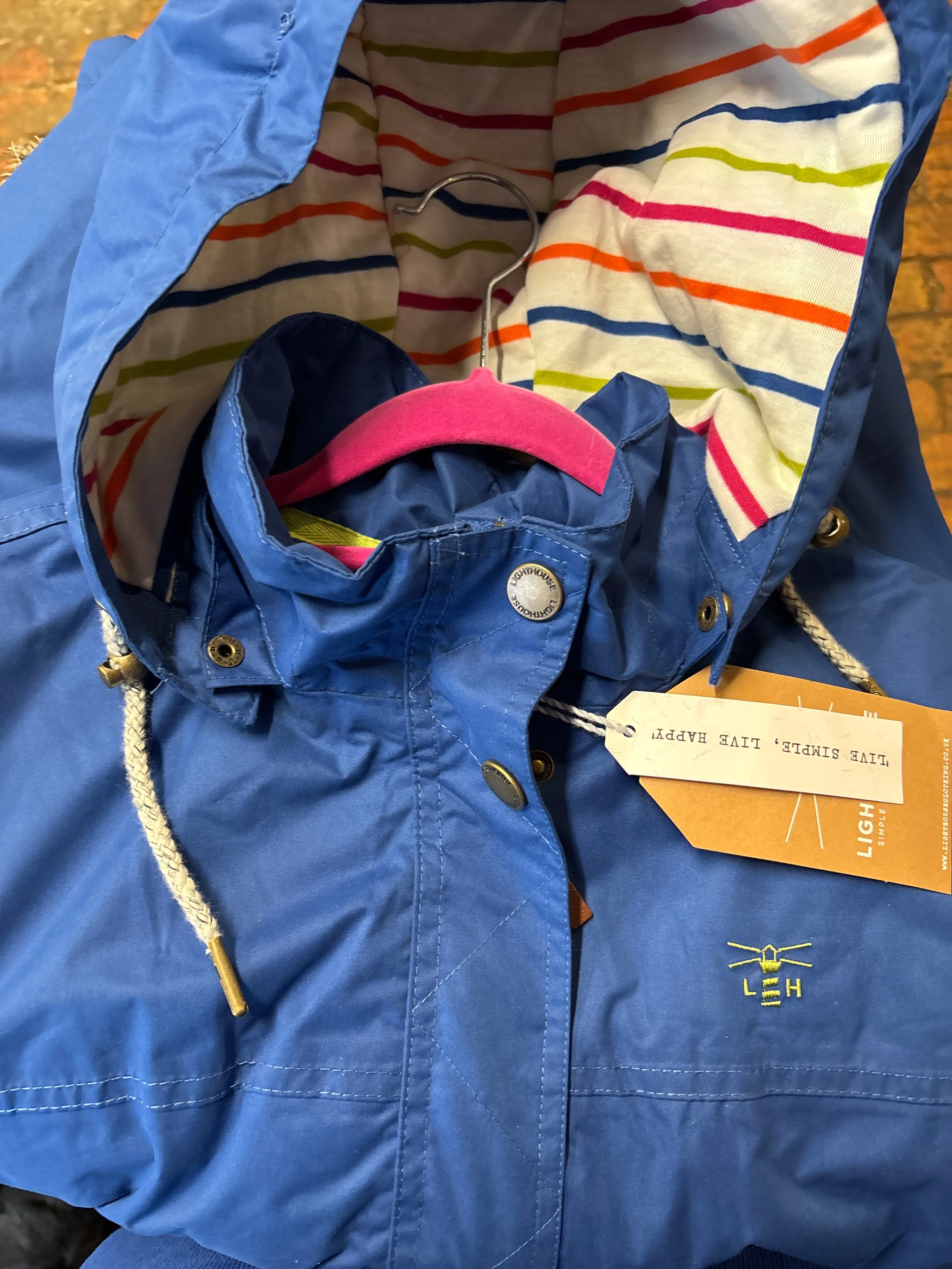 Lighthouse Eva Waterproof Coat in blue