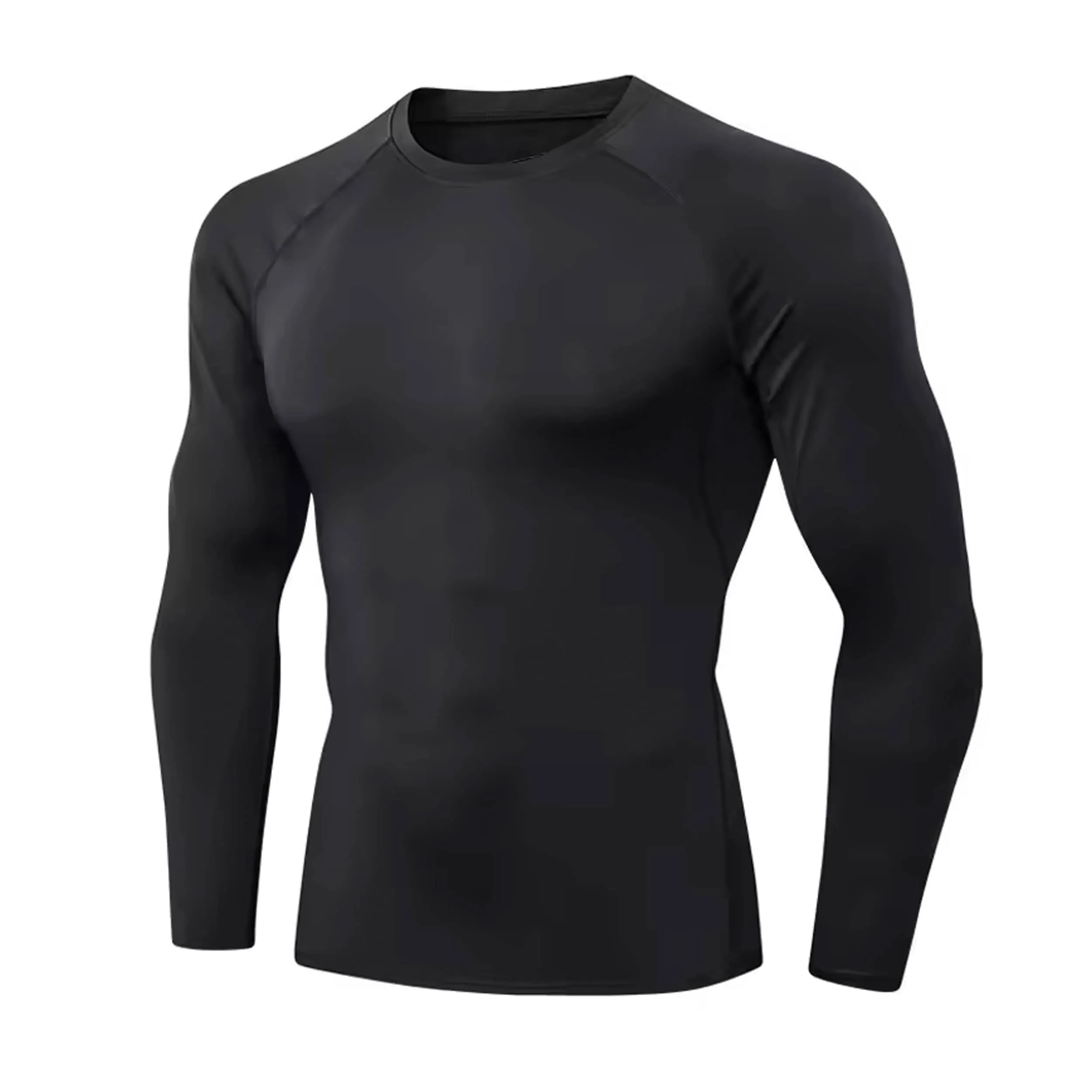 Lightweight Sports Long Sleeve Black Compression Shirt