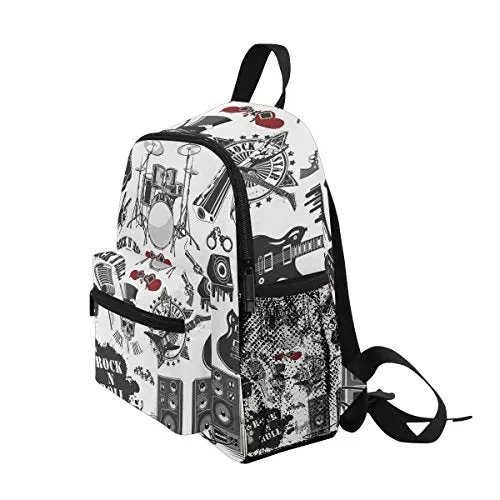 LORVIES Symbols Rock And Roll Mini Kids Backpack Pre-School Kindergarten Toddler Bag