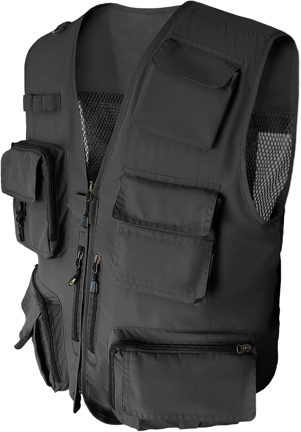 Mens Lightweight Safari Travel Fishing Photography Outdoor Work Cargo Vest with Pockets