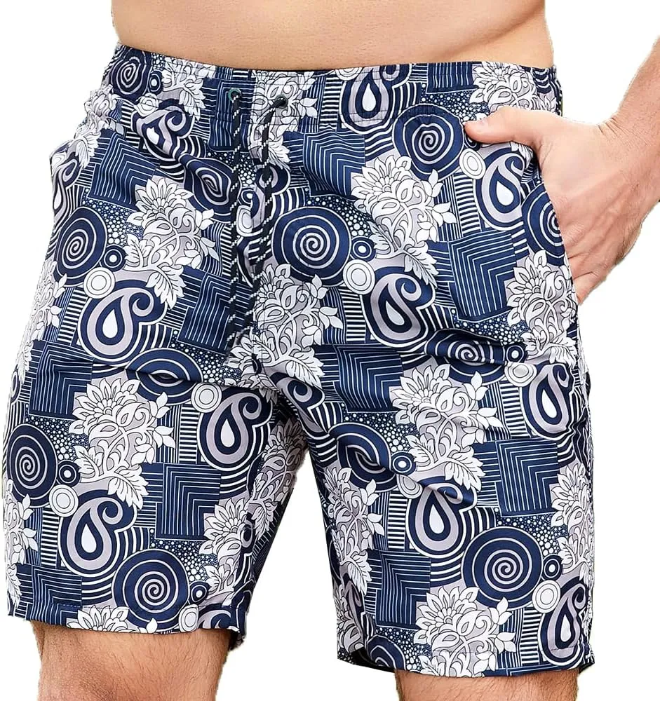Men's Quick Dry Swim Trunks - Beach Vacation Essentials Board Shorts (Size Runs Small, Recommend Ordering 1 Size Up)