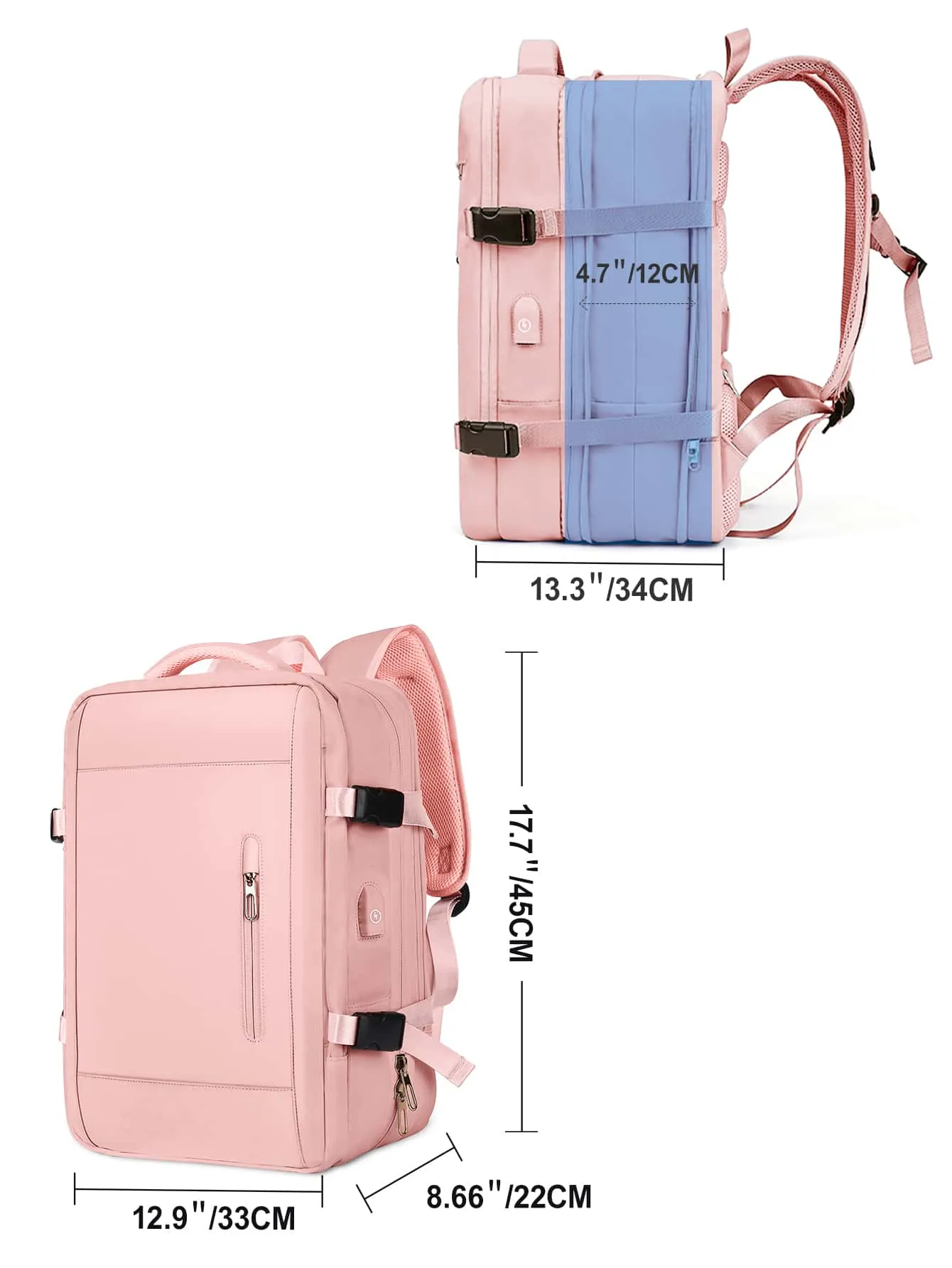 Minimalist Zipper Functional Backpack