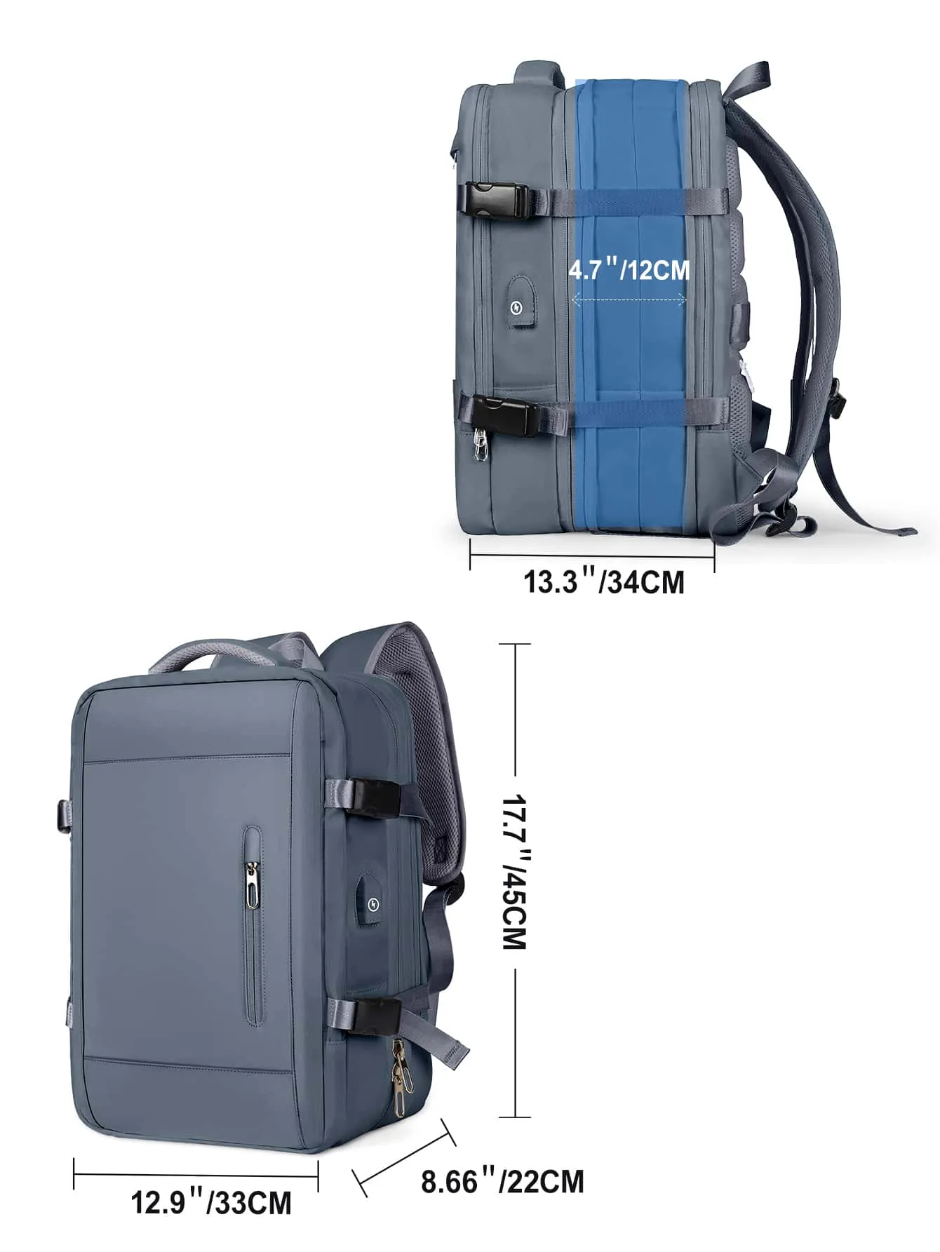 Minimalist Zipper Functional Backpack