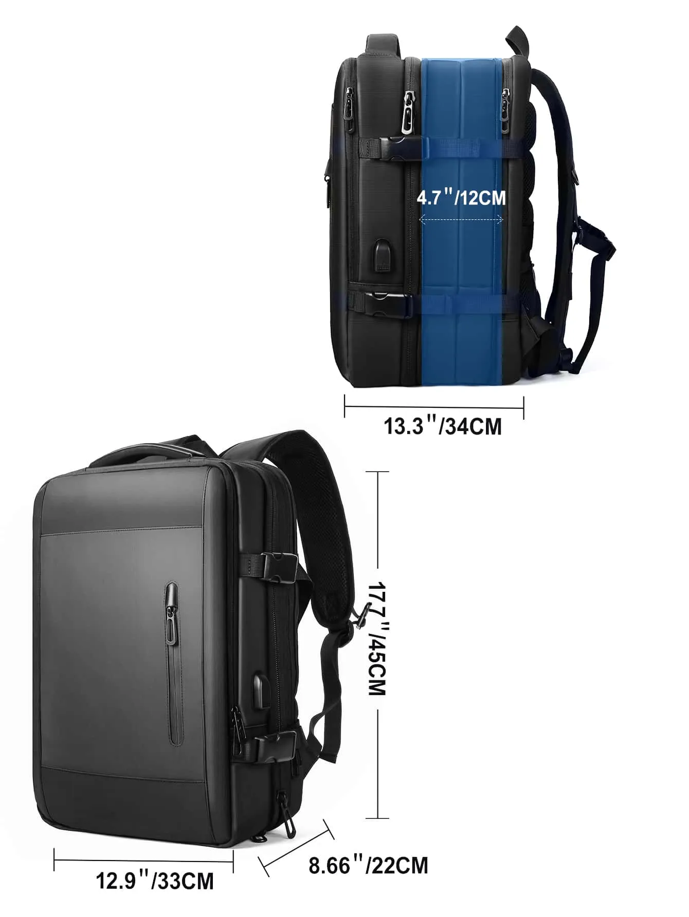Minimalist Zipper Functional Backpack