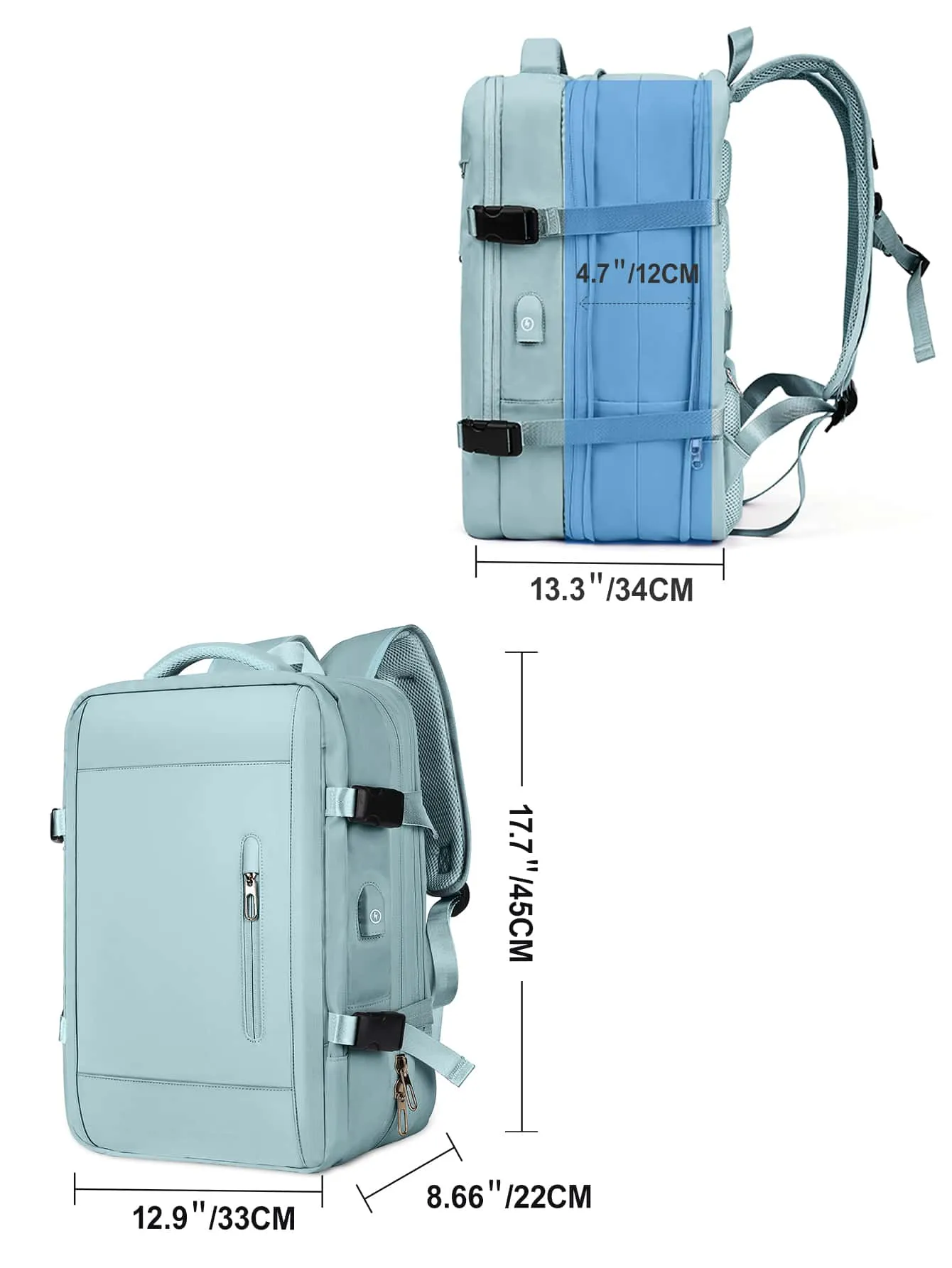 Minimalist Zipper Functional Backpack