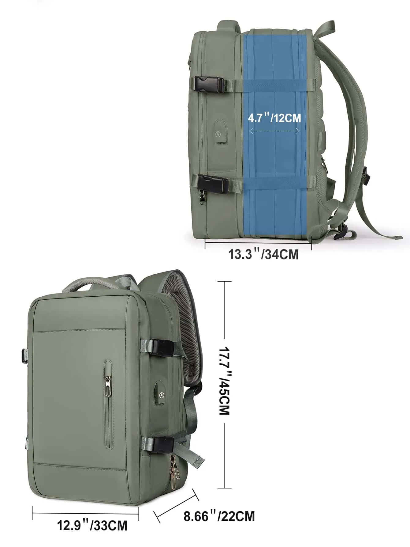Minimalist Zipper Functional Backpack