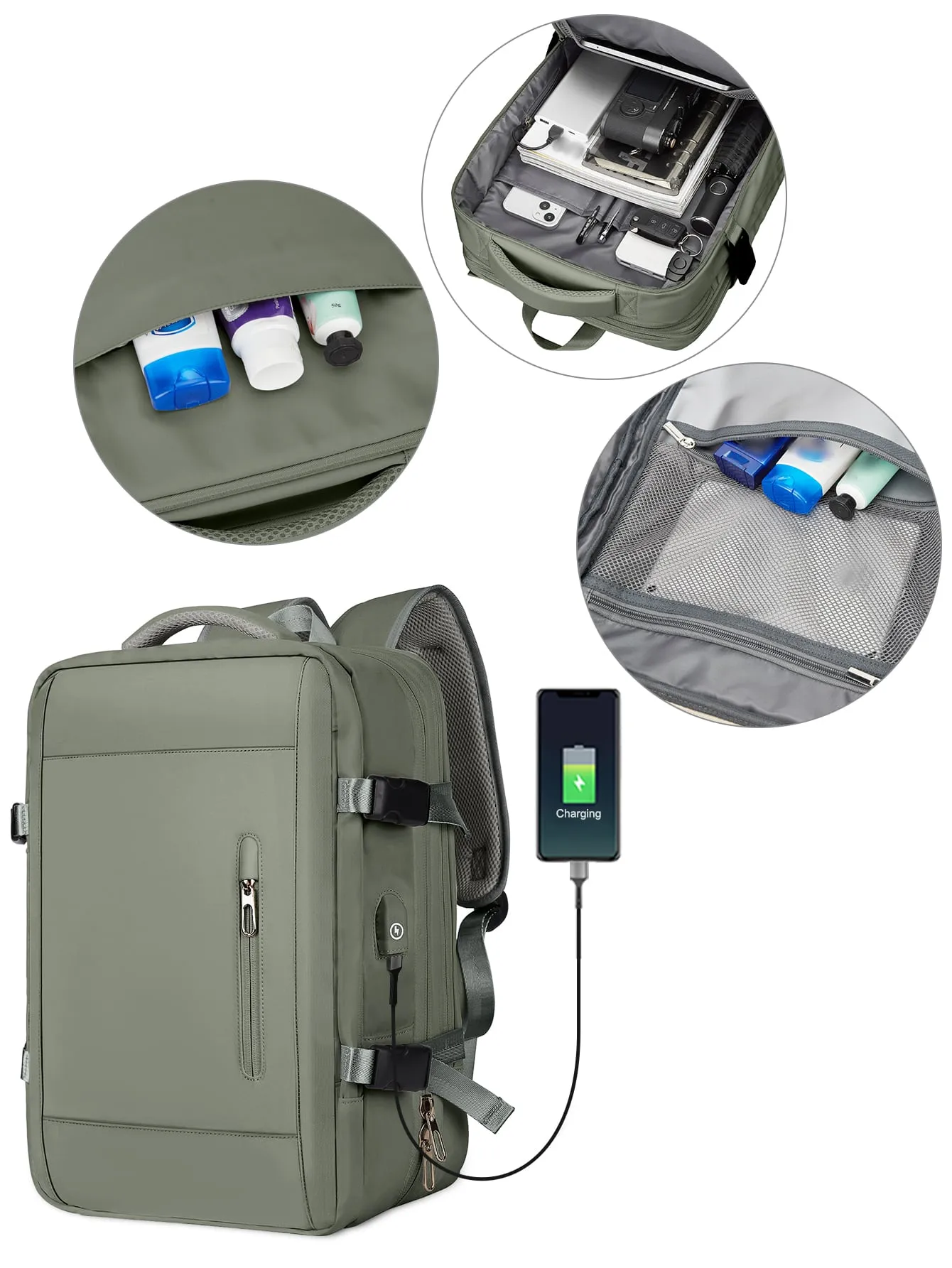 Minimalist Zipper Functional Backpack