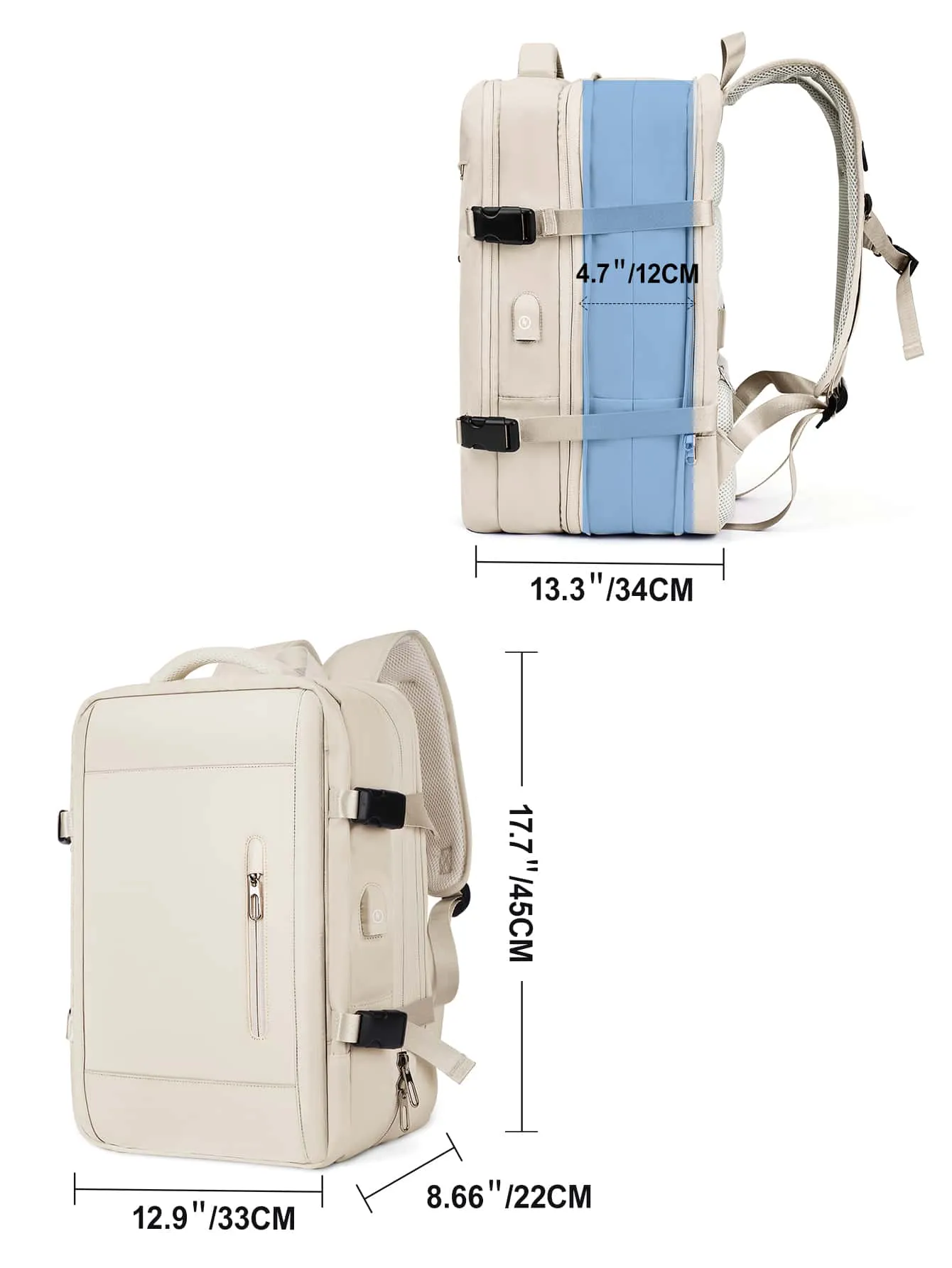 Minimalist Zipper Functional Backpack