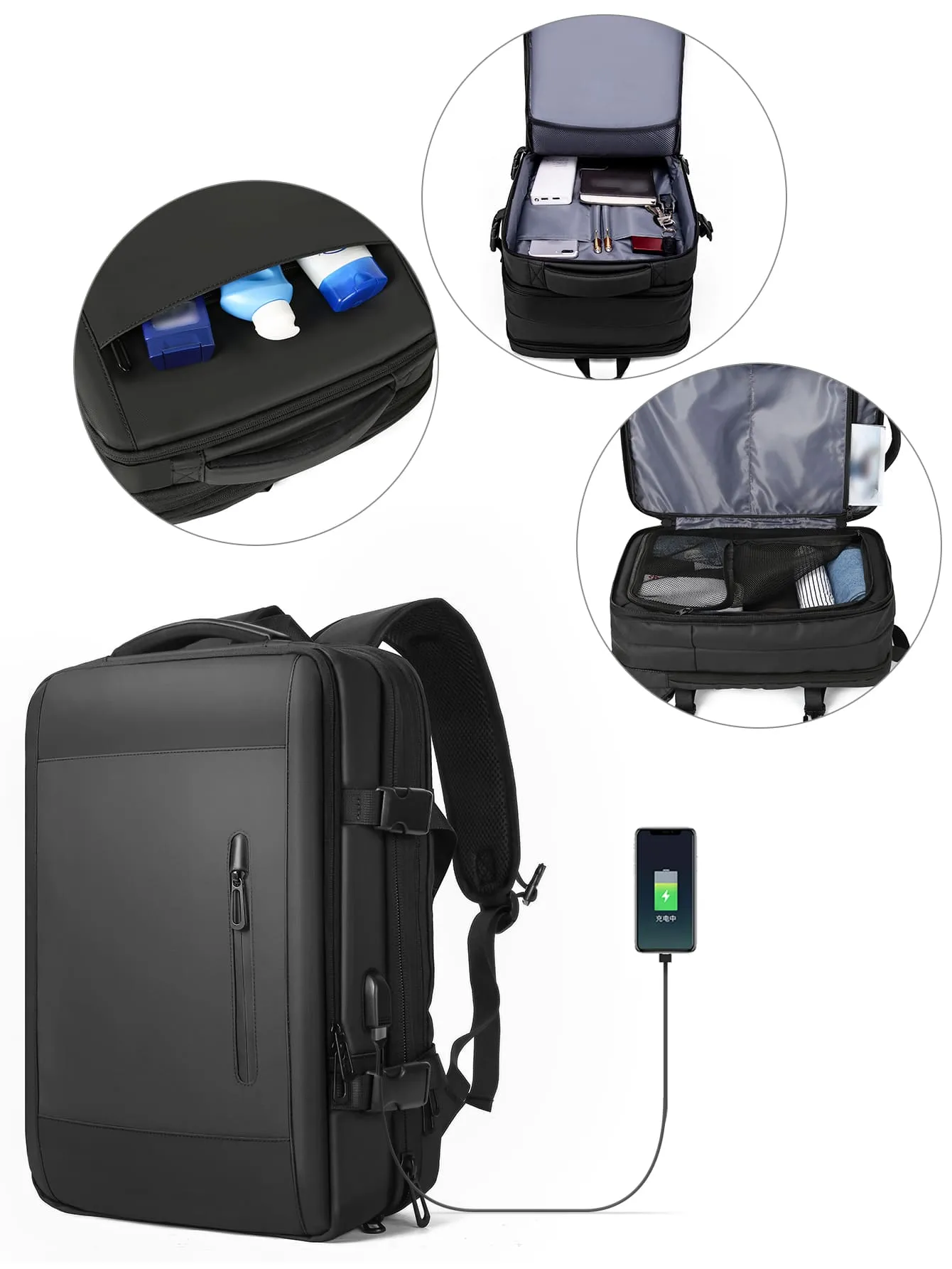 Minimalist Zipper Functional Backpack