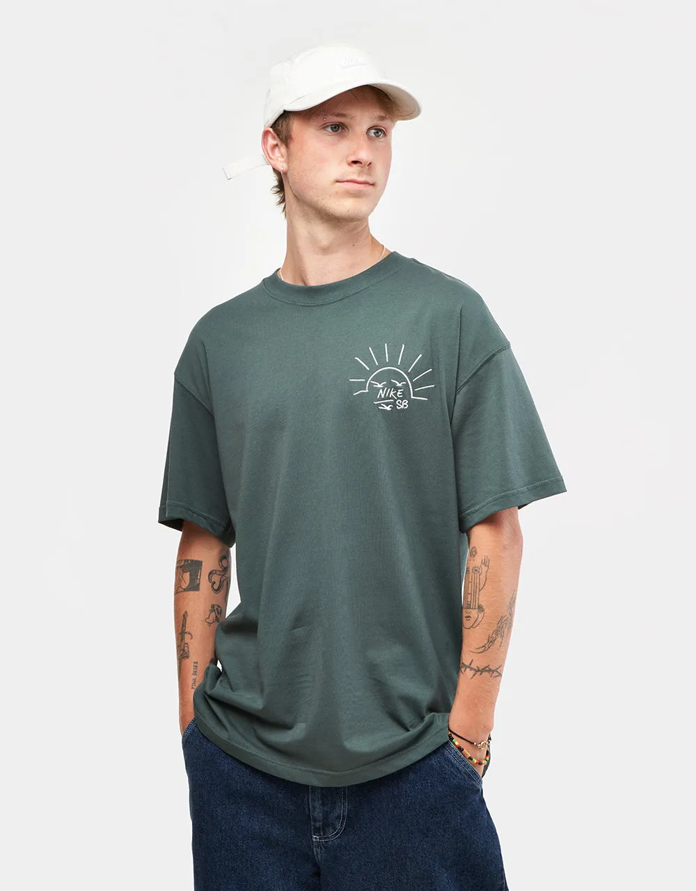 Nike Max90 Train Moniker Skate T-Shirt - VINTAGE GREEN