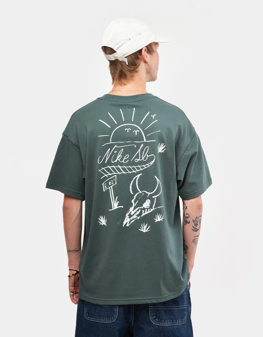 Nike Max90 Train Moniker Skate T-Shirt - VINTAGE GREEN