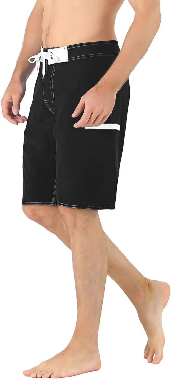 ninovino Men's Sportwear Swim Trunks Quick Dry Board Shorts with Lining