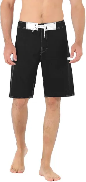 ninovino Men's Sportwear Swim Trunks Quick Dry Board Shorts with Lining
