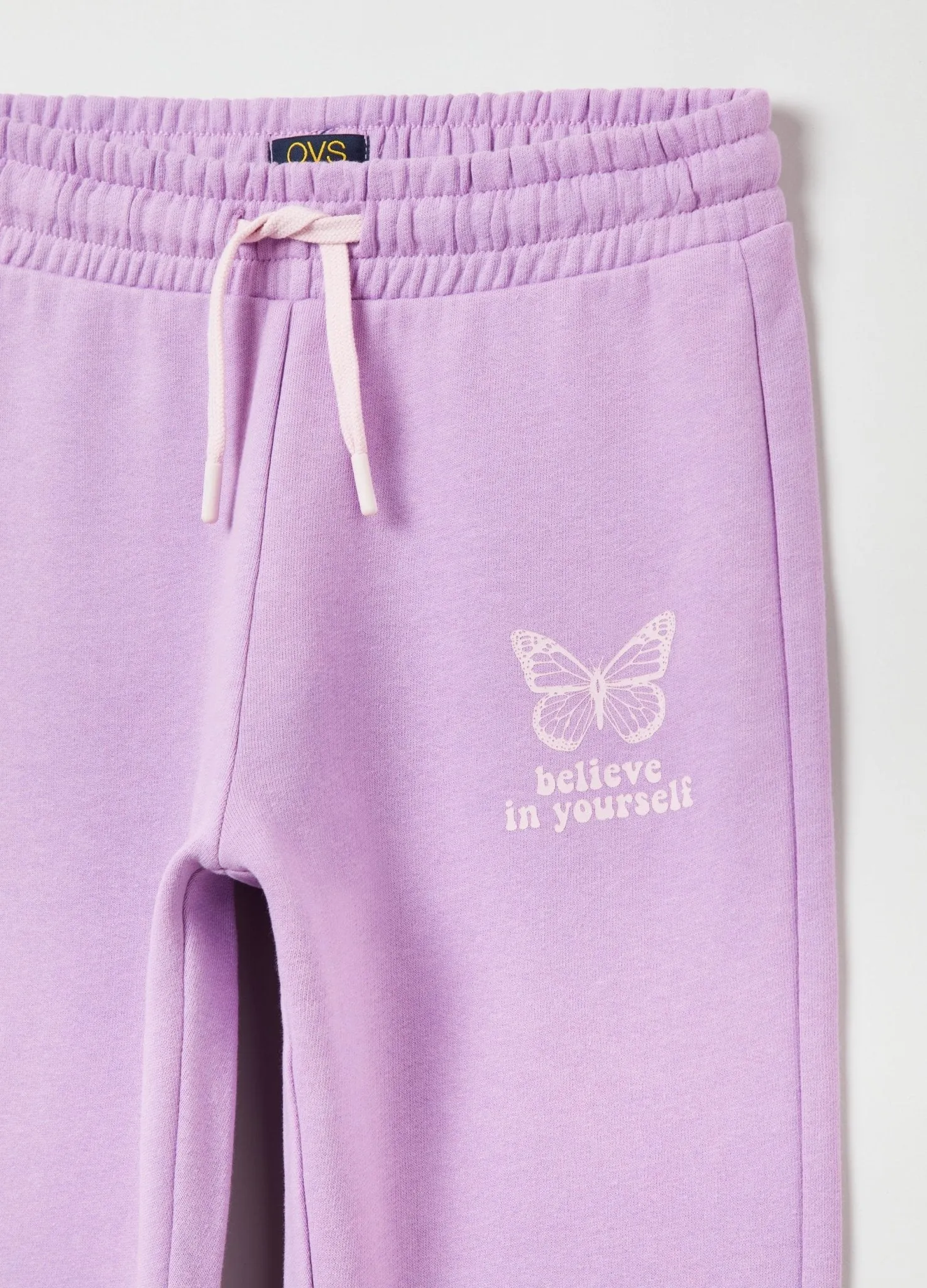 OVS Kids Girl Plush Joggers With Butterfly Print
