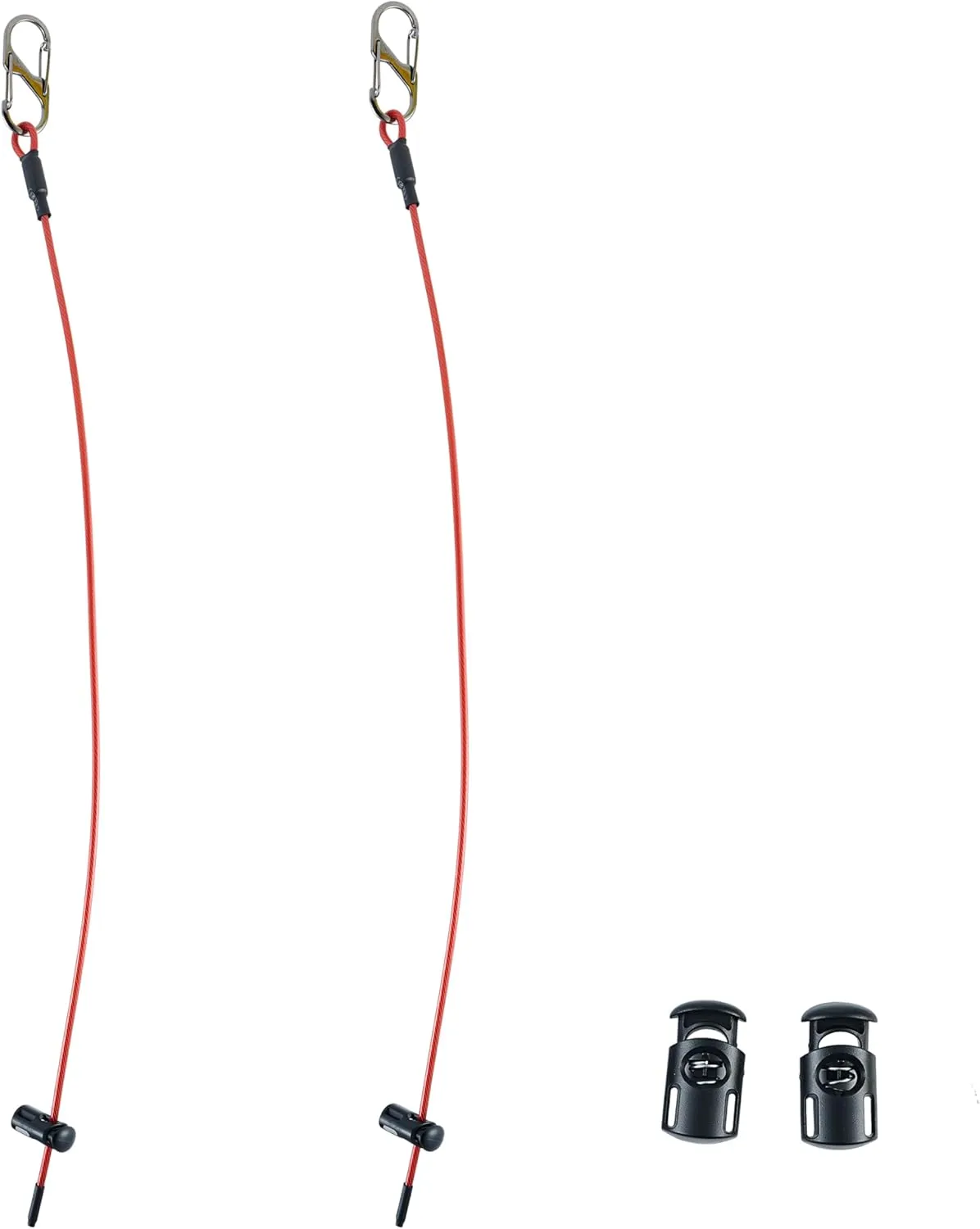 Pickleball Ball Stringer Cable Chord, Accessories for Pickleball Storage, 5 Official Balls fit on one Cable, Set of 2