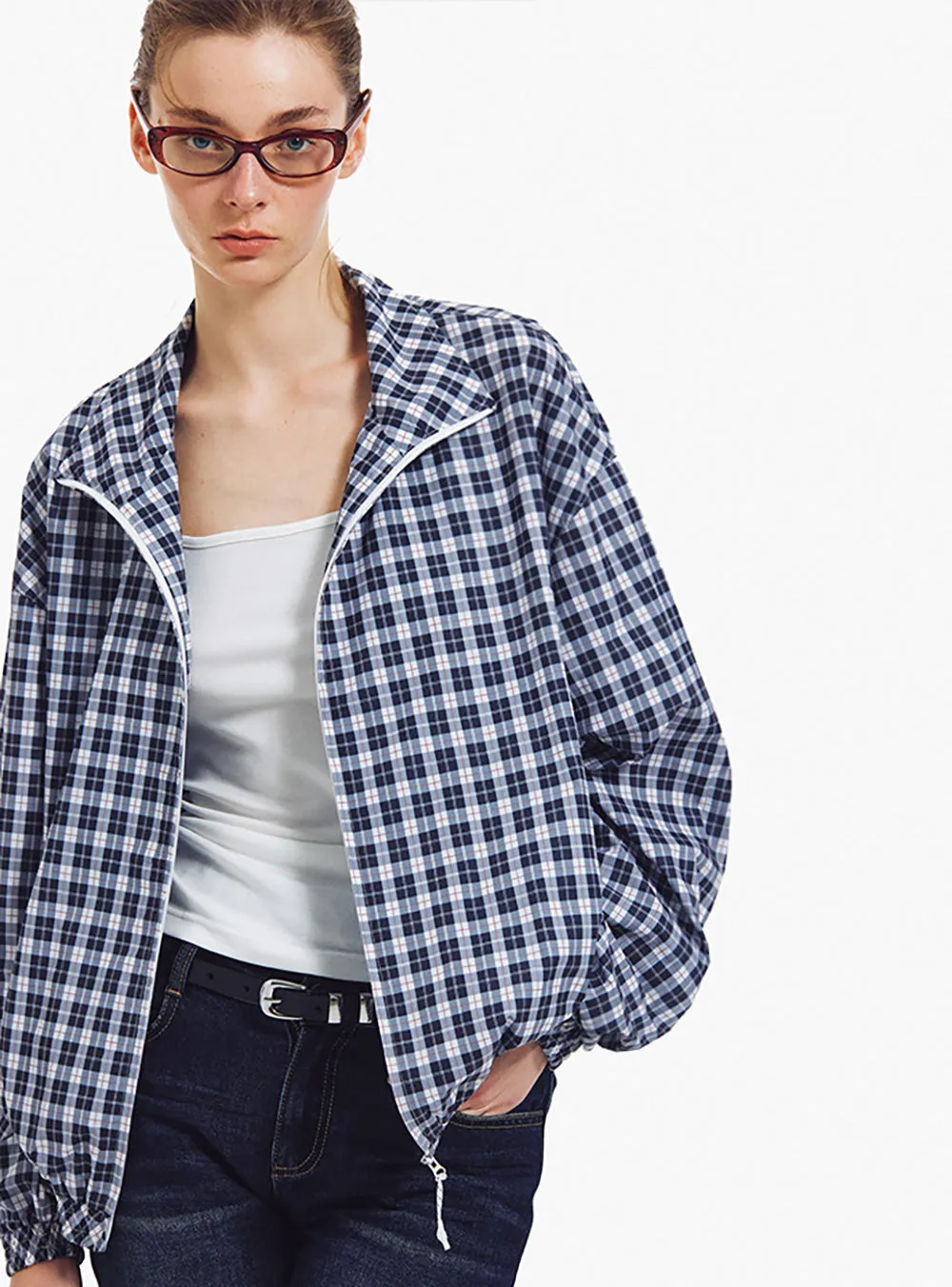Plaid Lightweight UV Protection Jacket