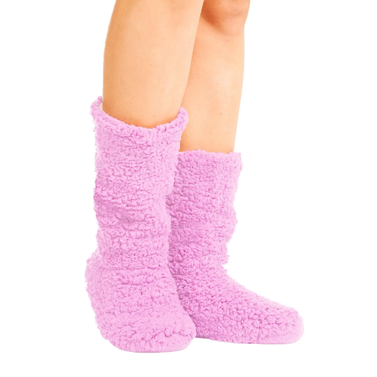 Plain Cosy Warm Microfibre Fleece Boot Slippers